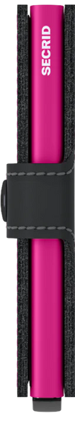 SECRID Miniwallet Matte Black & Fuchsia