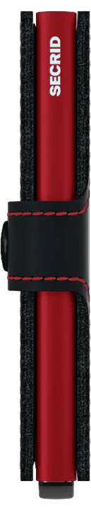 SECRID Miniwallet Matte Black & Red