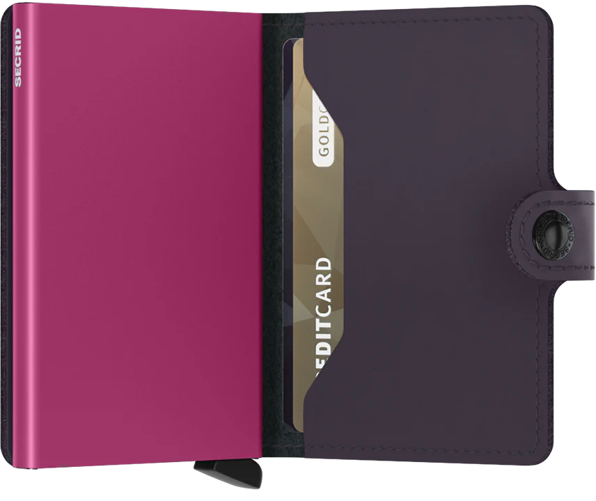 SECRID Miniwallet Matte Dark Purple Fuchsia