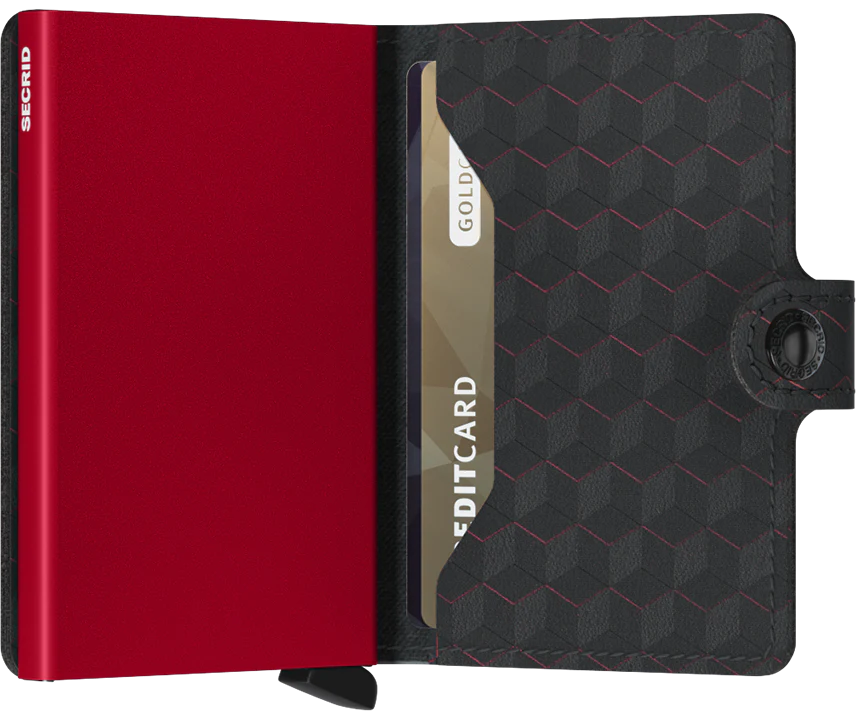 SECRID Miniwallet Optical Black-Red