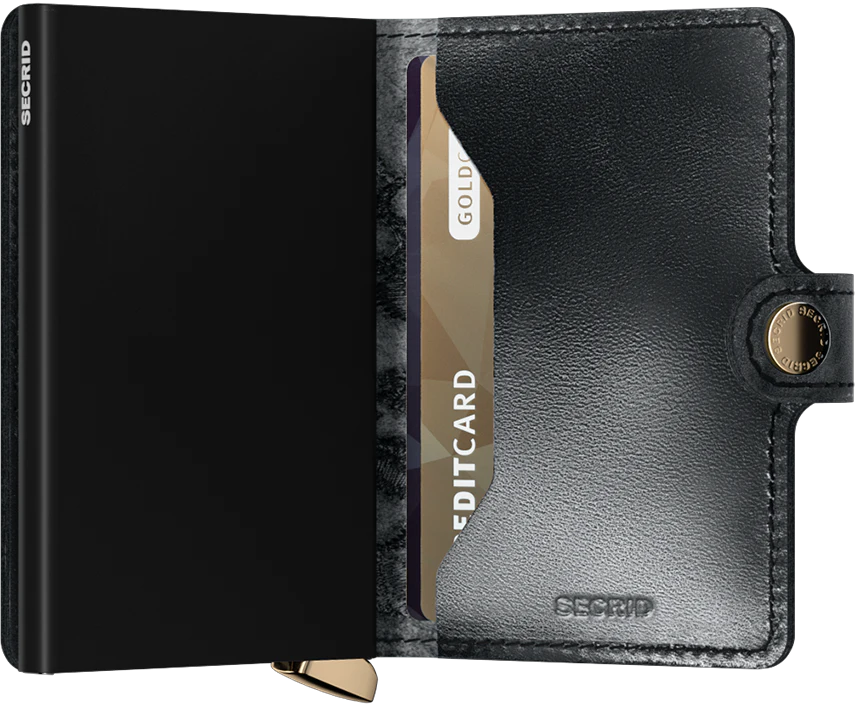 SECRID Miniwallet Premium Stitch Floral Black