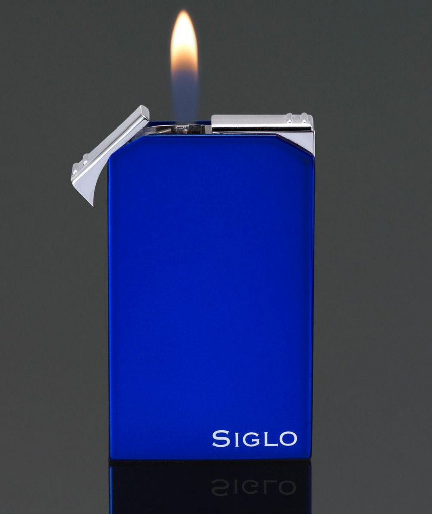 SIGLO Set TWIN Lighter and Cutter - BLUE