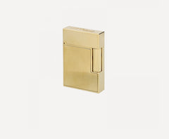 Ligne 2 small brushed yellow gold lighter - Luxury Lighter