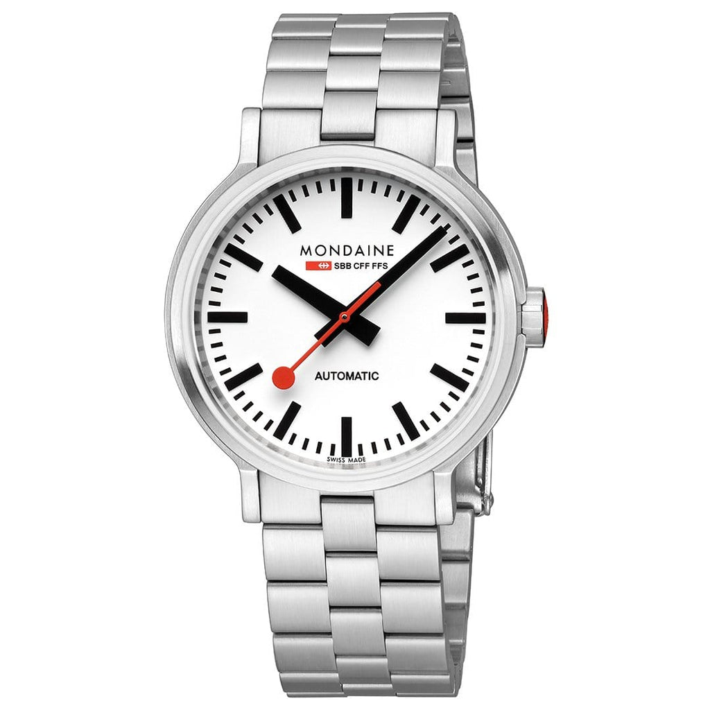 MONDAINE ORIGINAL AUTOMATIC, 41MM, STAINLESS STEEL WATCH MST.4161B.SJ ORIG.AUTO