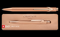 Caran D'Ache 849 BRUT ROSÉ Ballpoint Pen, with Holder